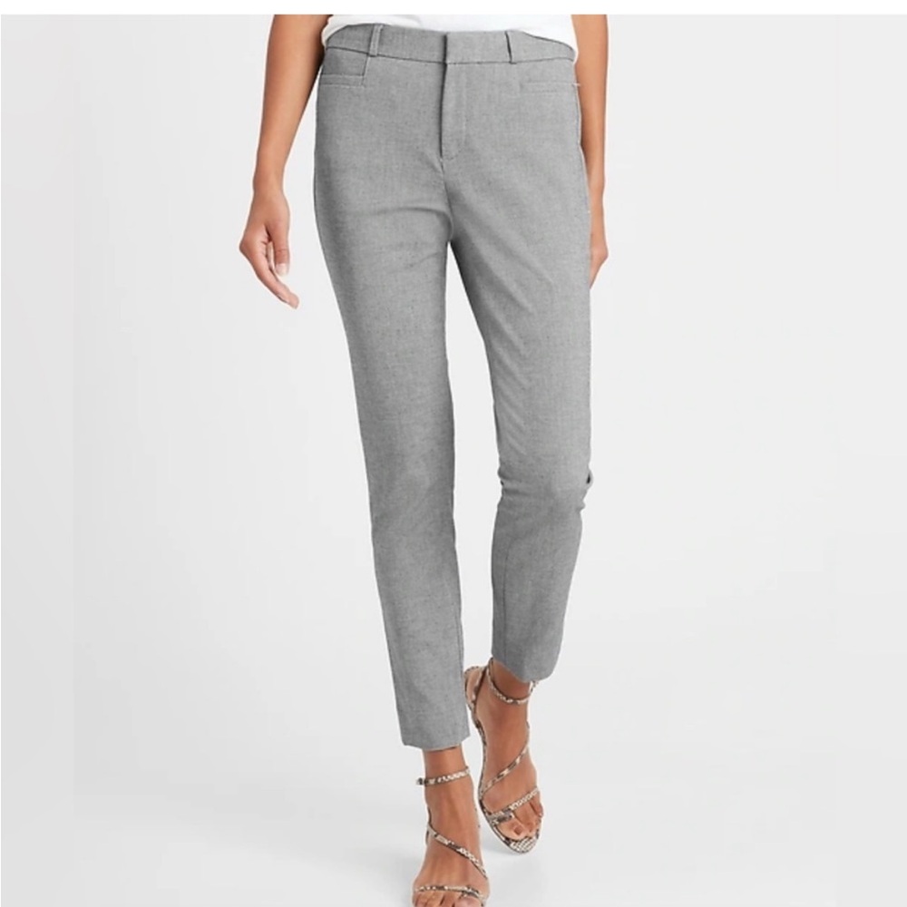 Banana Republic Light Gray Ankle Pants